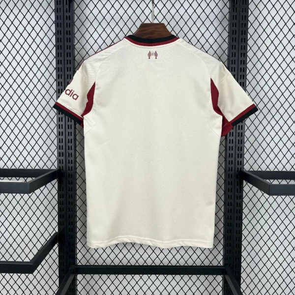 Camisa Liverpool Away Versão Torcedor 2025/2026 Branca Adidas - Imagem 6
