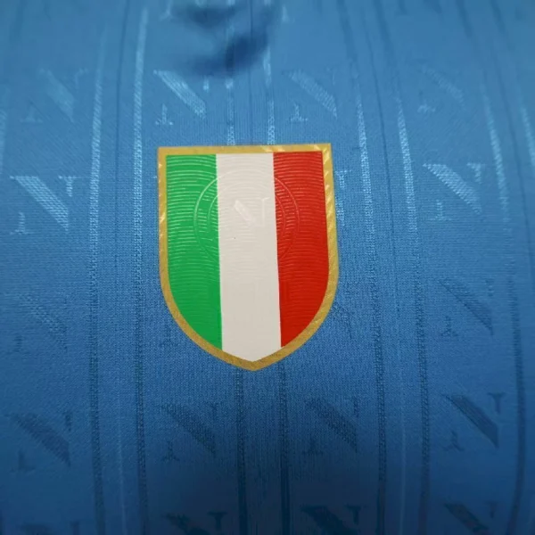 Camisa Napoli Home Versão Jogador 25/2026 Azul EA7 Armani - Imagem 2