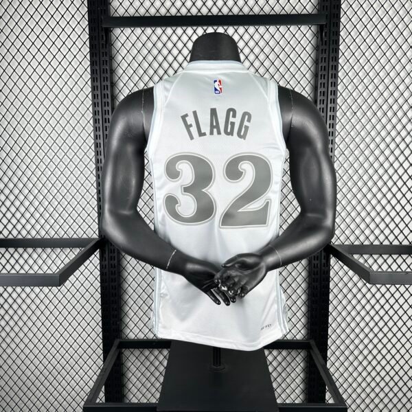 Camiseta Regata NBA Dallas Mavericks 32 Flagg City Edition Branca 2025 Nike - Imagem 2