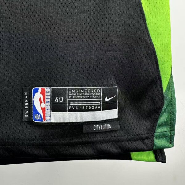 Camiseta Regata Basquete NBA Boston Celtics 0 Tatum City Edition 2025 Preta Nike - Imagem 7