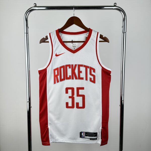 Camiseta Regata Basquete NBA Houston Rockets 35 Durant Association Edition Branca 2025 Nike - Imagem 10