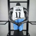 Camiseta Regata Basquete NBA Atlanta Hawks 11 Trae Young City Edition Branca 2025 Nike - Imagem 8