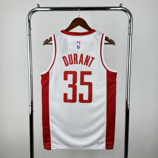Camiseta Regata Basquete NBA Houston Rockets 35 Durant Association Edition Branca 2025 Nike - Imagem 11