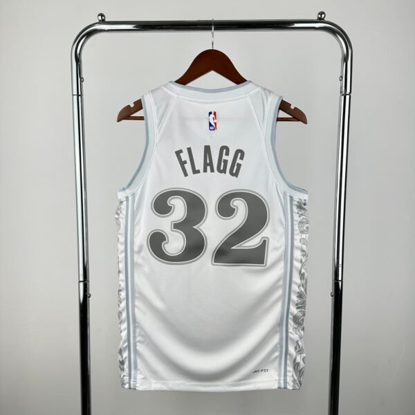 Camiseta Regata NBA Dallas Mavericks 32 Flagg City Edition Branca 2025 Nike - Imagem 10
