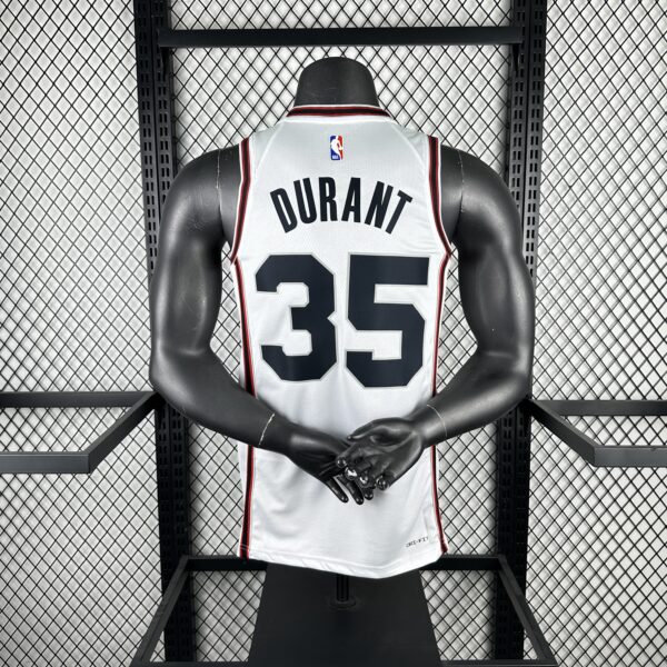 Camiseta Regata Basquete NBA Houston Rockets City 7 Durant Edition Branca 2025 Nike - Imagem 9