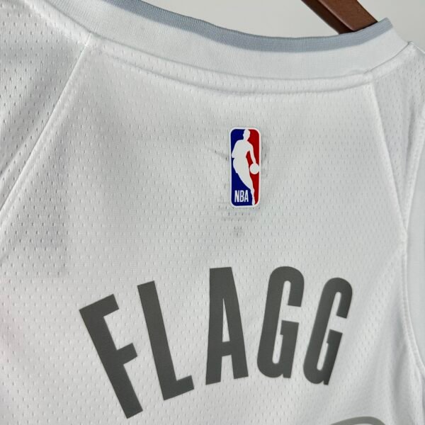 Camiseta Regata NBA Dallas Mavericks 32 Flagg City Edition Branca 2025 Nike - Imagem 7