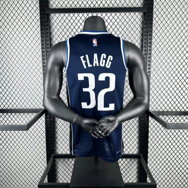 Camiseta Regata NBA Dallas Mavericks 32 Flagg Statement Edition Azul Marinho 2025 Jordan - Imagem 2