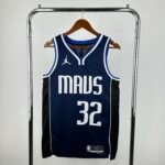 Camiseta Regata NBA Dallas Mavericks 32 Flagg Statement Edition Azul Marinho 2025 Jordan - Imagem 10