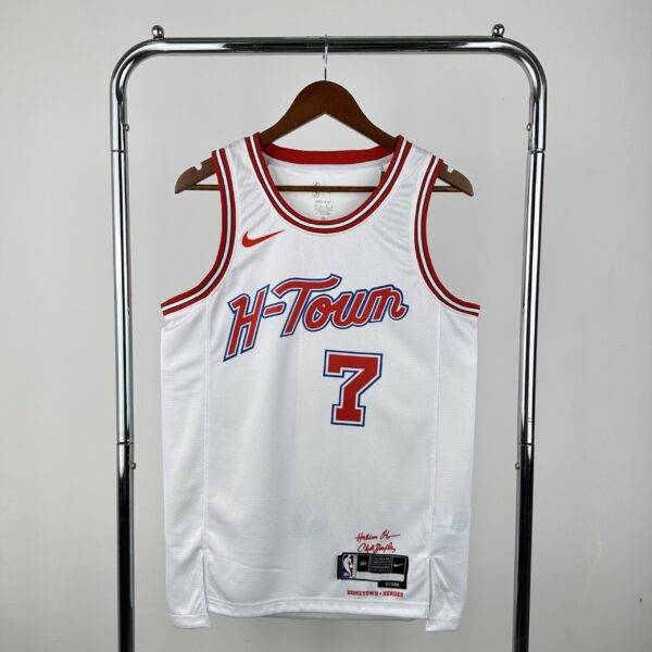Camiseta Regata Basquete NBA Houston Rockets City Hi-Town 7 Durant Edition Branca 2025 Nike - Imagem 12