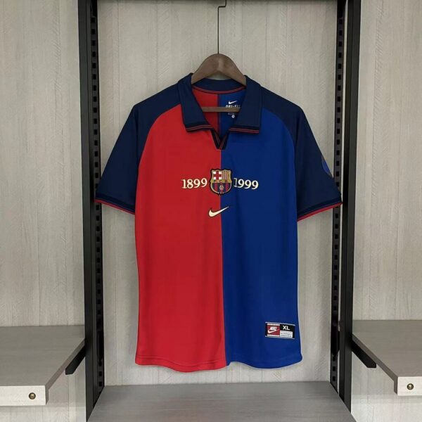 Camisa Retrô Barcelona 100th Aniversário 1999 Nike - Imagem 6