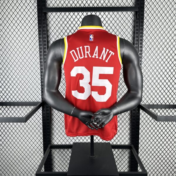 Camiseta Regata Basquete NBA Retrô Houston Rockets City 7 Durant Edição Anos 90 Vermelha 2025 Nike - Imagem 2