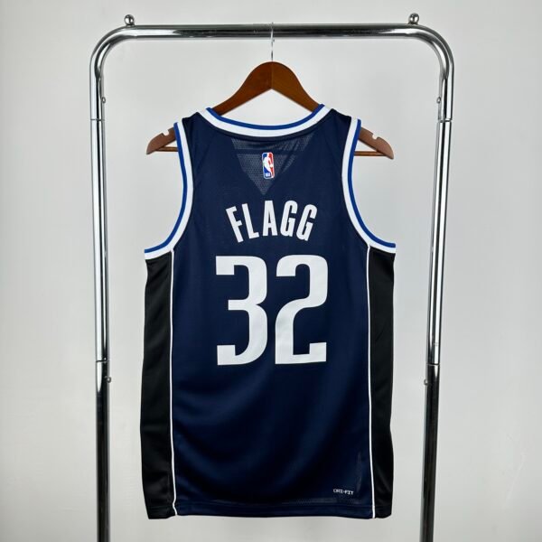 Camiseta Regata NBA Dallas Mavericks 32 Flagg Statement Edition Azul Marinho 2025 Jordan - Imagem 11