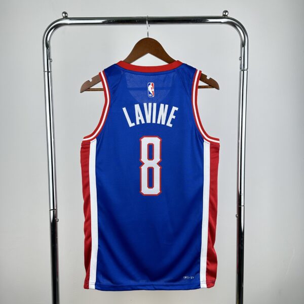 Camiseta Regata Basquete NBA Sacramento Kings 8 Lavine City Edition 2025 Azul Nike - Imagem 2