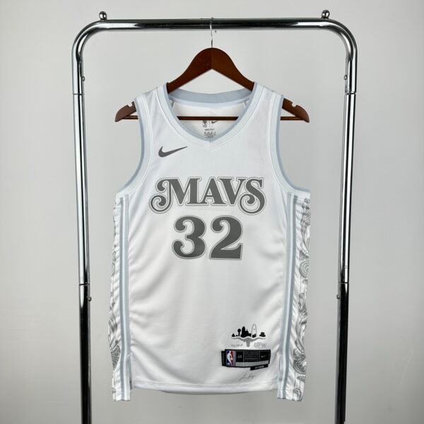 Camiseta Regata NBA Dallas Mavericks 32 Flagg City Edition Branca 2025 Nike - Imagem 9