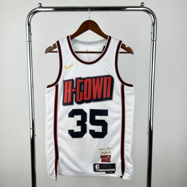 Camiseta Regata Basquete NBA Houston Rockets City 7 Durant Edition Branca 2025 Nike - Imagem 10