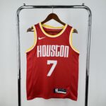Camiseta Regata Basquete NBA Retrô Houston Rockets City 7 Durant Edição Anos 90 Vermelha 2025 Nike - Imagem 9