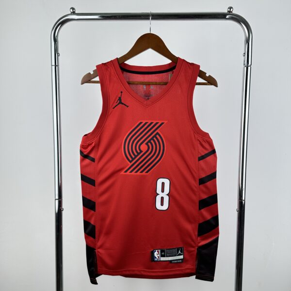 Camiseta Regata Basquete NBA Portland Trail Blazers Statement Edition 2025 Vermelha Nike - Imagem 10
