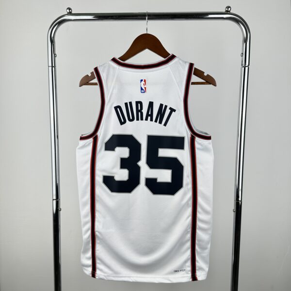 Camiseta Regata Basquete NBA Houston Rockets City 7 Durant Edition Branca 2025 Nike - Imagem 11