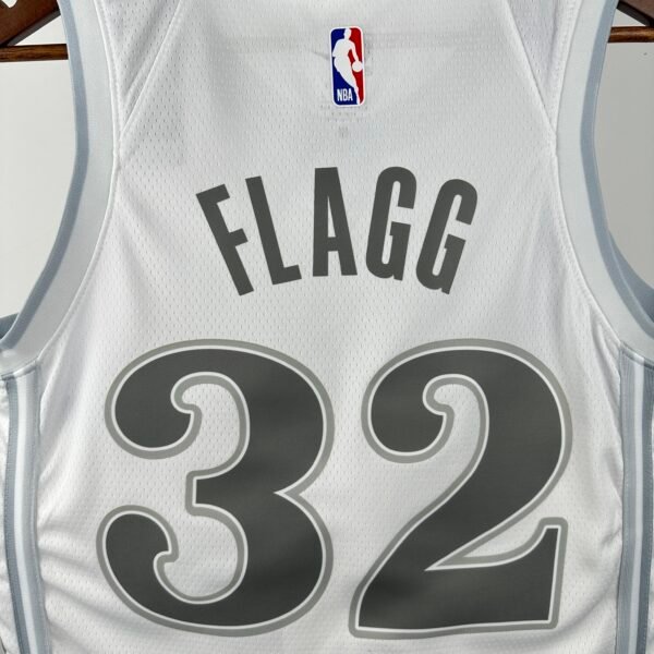 Camiseta Regata NBA Dallas Mavericks 32 Flagg City Edition Branca 2025 Nike - Imagem 6