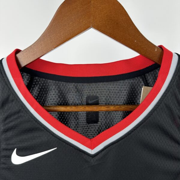 Camiseta Regata Basquete NBA Portland Trail Blazers Icon Edition 2025 Preta Nike - Imagem 4