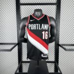 Camiseta Regata Basquete NBA Portland Trail Blazers Icon Edition 2025 Preta Nike