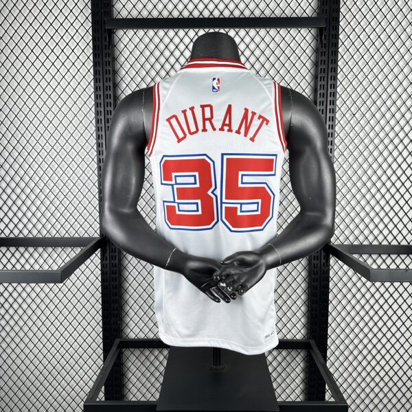 Camiseta Regata Basquete NBA Houston Rockets City Hi-Town 7 Durant Edition Branca 2025 Nike - Imagem 2