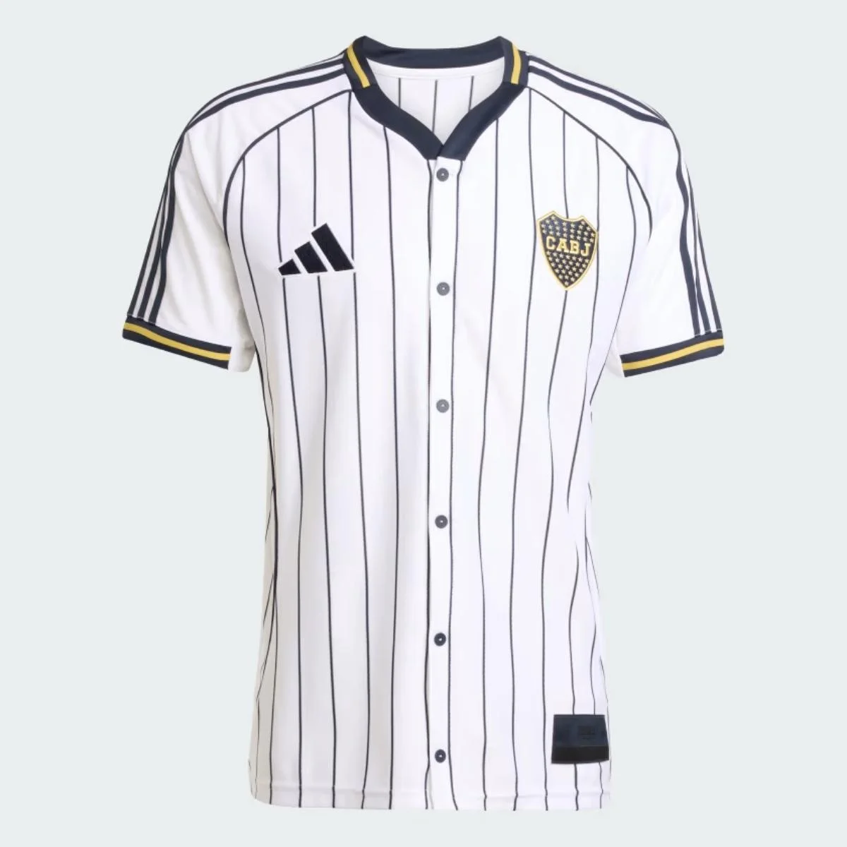 camisa-boca-juniors-us-pack-basebol-branca-botoes-2025 Camisa Manchester United Baseball US Pack 2025/26 Branca Adidas - Imagem 1