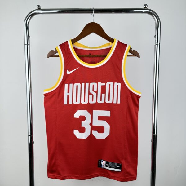 Camiseta Regata Basquete NBA Retrô Houston Rockets City 7 Durant Edição Anos 90 Vermelha 2025 Nike - Imagem 7