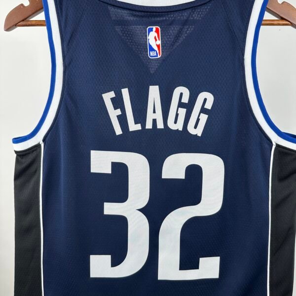 Camiseta Regata NBA Dallas Mavericks 32 Flagg Statement Edition Azul Marinho 2025 Jordan - Imagem 7