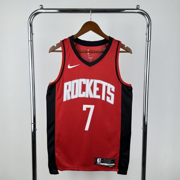 Camiseta Regata Basquete NBA Houston Rockets 7 Durant Icon Edition Vermelha 2025 Nike - Imagem 12
