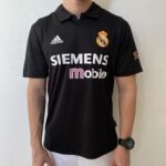 Camisa Retrô Real Madrid Away Ronaldo 11 - 2002/2003 Adidas Preta