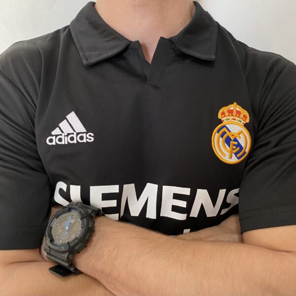Camisa Retrô Real Madrid Away Ronaldo 11 - 2002/2003 Adidas Preta - Imagem 6