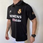 Camisa Retrô Real Madrid Away Ronaldo 11 - 2002/2003 Adidas Preta - Imagem 11
