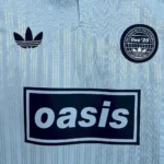 Camisa Oasis Jacquard Tour 2025/2026 Azul Clear Sky Adidas - Imagem 3
