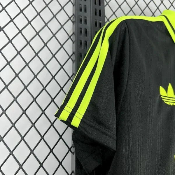 Camisa Oasis Jacquard Tour 2025/2026 Preta Verde Adidas - Imagem 4