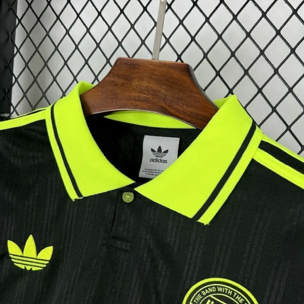 Camisa Oasis Jacquard Tour 2025/2026 Preta Verde Adidas - Imagem 3