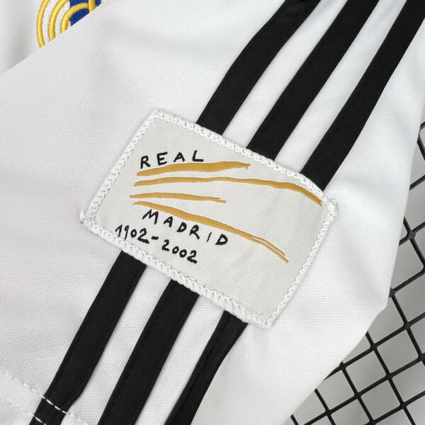 Camisa Retrô Real Madrid Home 2002/2003 Adidas Branca - Imagem 6