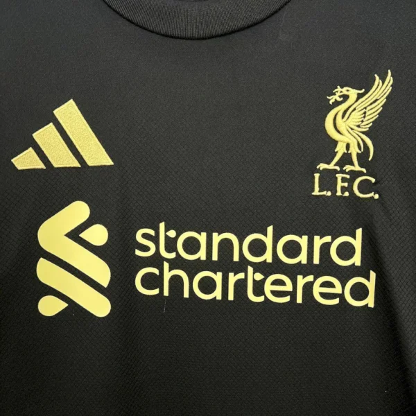 Camisa Liverpool Versão Torcedor 2025/2026 Preta Dourada Adidas - Imagem 2