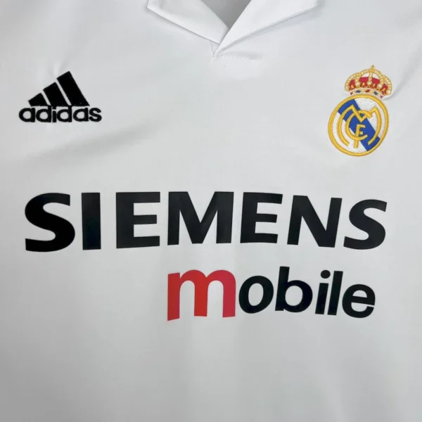 Camisa Retrô Real Madrid Home 2002/2003 Adidas Branca - Imagem 2