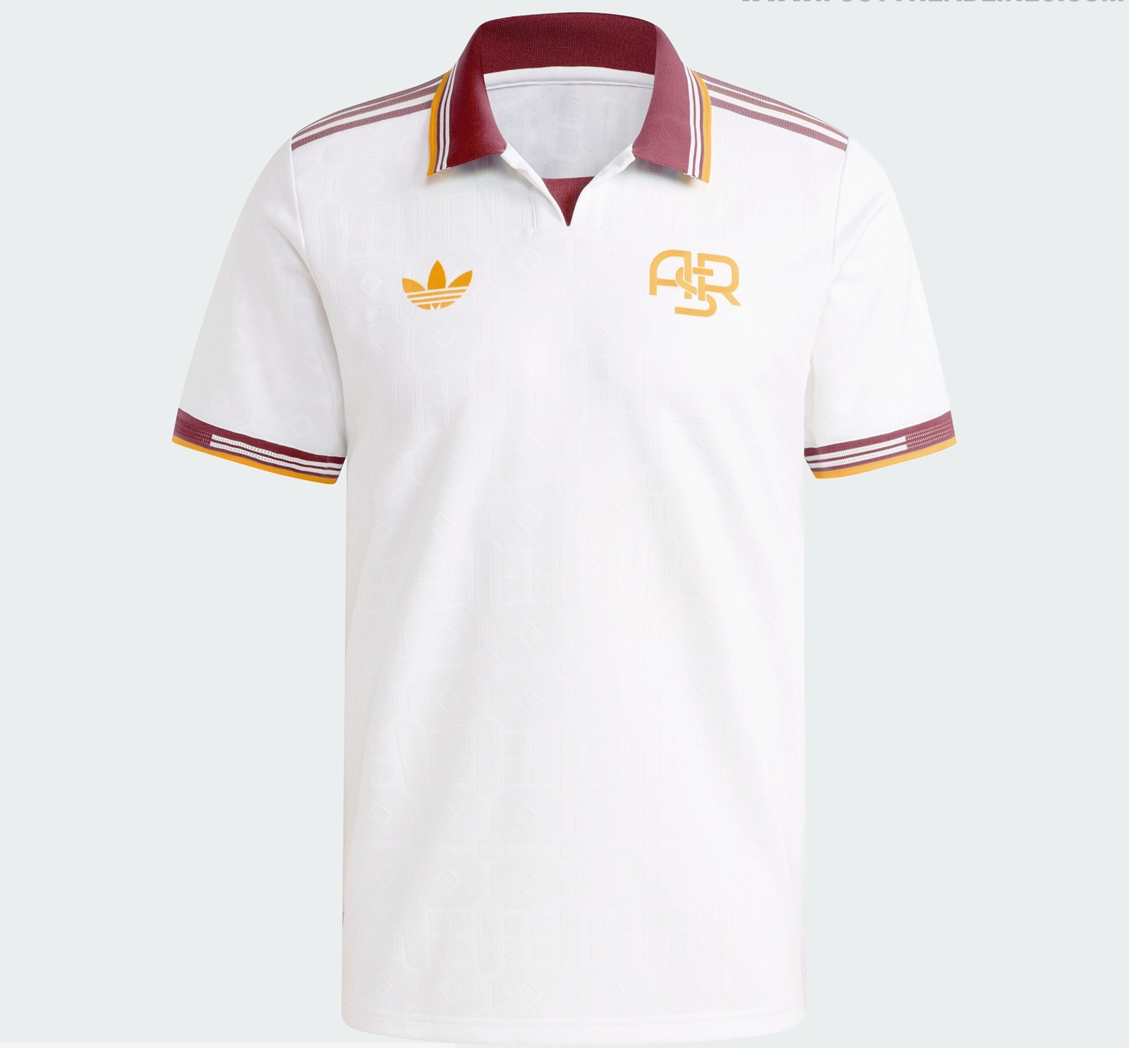 adidas as roma edit (1) Camisa Roma Third Concept Versão Torcedor 25/2026 Branca Adidas - Imagem 1