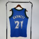 Camiseta Regata NBA Minnesota Timberwolves 21 Kevin Garnett Mitchell & Ness Azul 2003/04 - Imagem 11