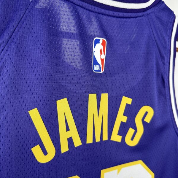 Camiseta Regata NBA Los Angeles Lakers Statement Edition Roxa 2025 Jordan - Imagem 6