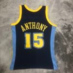 Camiseta Regata NBA Denver Nuggets 15 Carmelo Anthony Mitchell & Ness Azul 2006/07 - Imagem 17