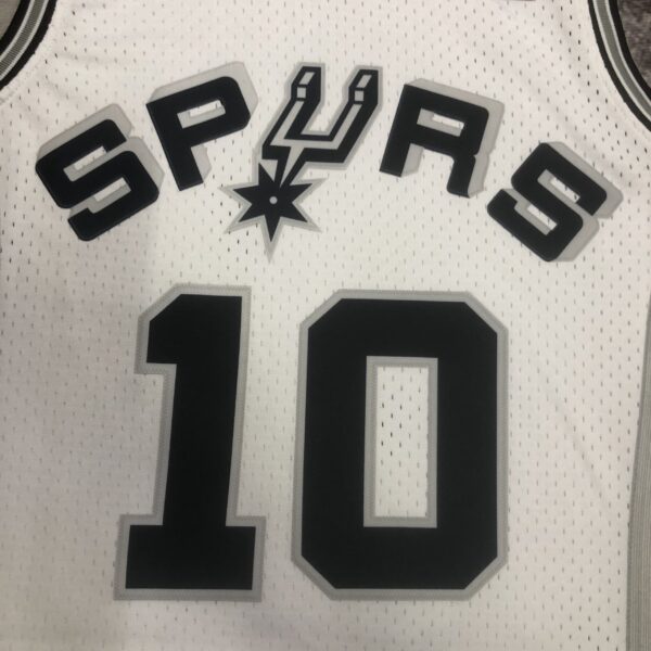 Camiseta Regata NBA San Antonio Spurs 10 Dennis Rodman Mitchell & Ness Branca 1993/94 - Imagem 2