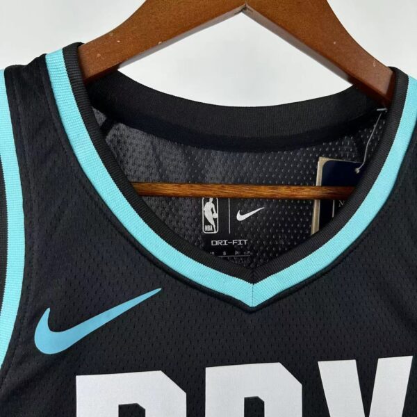 Camiseta Regata Basquete NBA Portland Trail Blazers City Edition 2025 Preta Nike - Imagem 2