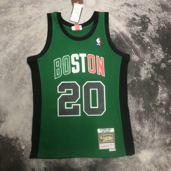 Camiseta Regata NBA Boston Celtics Ray 20 Allen Mitchell & Ness Verde 2007/08 - Imagem 16