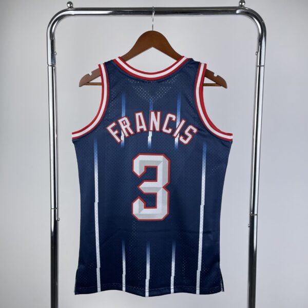 Camiseta Regata NBA Houston Rockets 3 Steve Francis Mitchell & Ness Azul 1999/2000 - Imagem 10