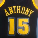 Camiseta Regata NBA Denver Nuggets 15 Carmelo Anthony Mitchell & Ness Azul 2006/07 - Imagem 3