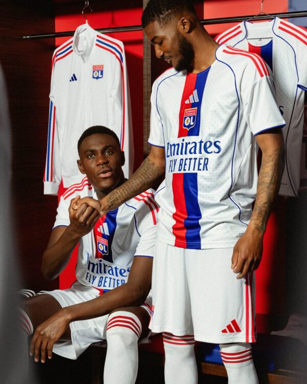Camisa Olympique Lyonnais Home Versão Torcedor 2025/26 Branca Adidas - Imagem 8