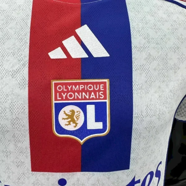 Camisa Olympique Lyonnais Home Versão Jogador 2025/26 Branca Adidas - Imagem 2